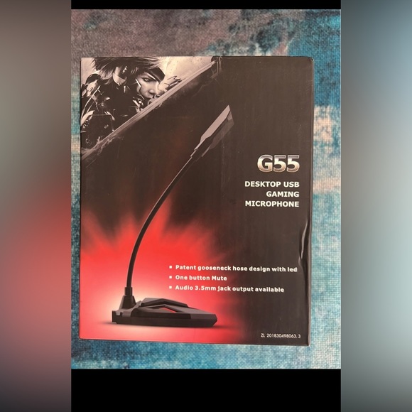 Professional G55 USB Gaming Microphone Mic Audio for Computer Desktop - Picture 1 of 5
